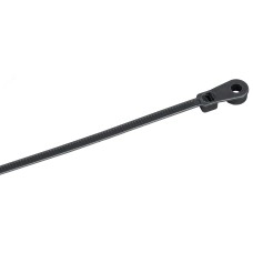Хомут P6.6 с винтовым креплением черный 3.6х150мм 100шт/упак IEK