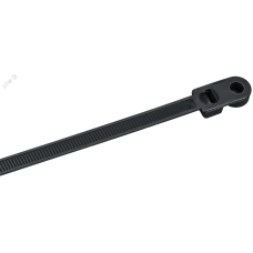 Хомут P6.6 с винтовым креплением черный 7.6х400мм 100шт/упак IEK