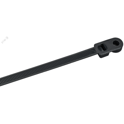 Хомут P6.6 с винтовым креплением черный 7.6х400мм 100шт/упак IEK