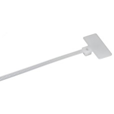 Хомут P6.6 маркерный белый 2.5х100мм 100шт/упак IEK