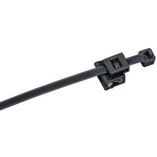 Хомут P6.6 с креплением на кромку черный 4.8х360мм 100шт/упак IEK