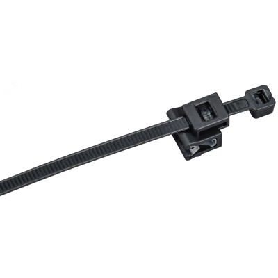 Хомут P6.6 с креплением на кромку черный 4.8х280мм 100шт/упак IEK