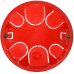 Коробка расп. КМ41025 пол. ст. D=80х40мм пласт. лап. IEK