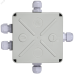 Коробка расп. КМ41330 о/п 100х100х50мм PG9 IP55 серая IEK