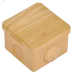 Коробка расп. КМ 65х65х50мм о/к IP54 4 вв. сосна IEK