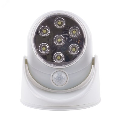 Светильник светодиодный беспроводной на батарейках 4АА не в комплекте с датчиком движения Белый ULK-N21 SENSOR WHITE