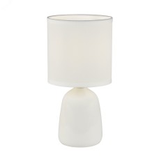 Светильник настольный декоративный под лампу Е14 40W Механический выключатель Белый ТМ UML-B305 E14 WHITE