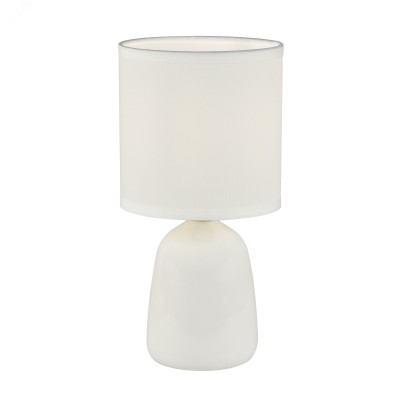 Светильник настольный декоративный под лампу Е14 40W Механический выключатель Белый ТМ UML-B305 E14 WHITE