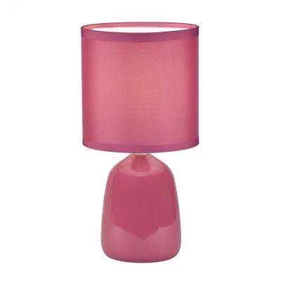 Светильник настольный декоративный под лампу Е14 40W Механический выключатель Розовый ТМ UML-B305 E14 PINK