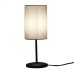 Светильник настольный декоративный под лампу Е14 40W Механический выключатель Черный/Бежевый ТМ UML-B308 E14 BLACK/BEIGE