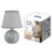 Светильник настольный декоративный под лампу Е14 40W Механический выключатель Серый ТМ UML-B303 E14 GREY
