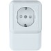 ПРИМА О/У РОЗЕТКА с зазем. со шт. ПЛИНТУСН.МОНТ.ПЛ.16А 250В. БЕЛЫЙ.опт.уп.Россия