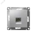 Розетка ATLASDESIGN компьютерная RJ45 механизм алюминий