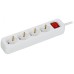 UMA Удлинитель У04К 4 места 3м 3х1,5мм2 16А бел. IEK с кнопкой