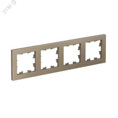 Рамка четырехпостовая ATLASDESIGN универсальная шампань