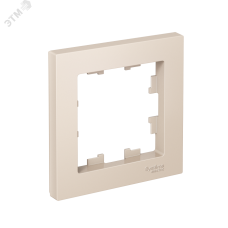Рамка однопостовая ATLASDESIGN бежевый