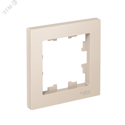 Рамка однопостовая ATLASDESIGN бежевый