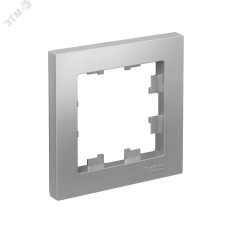 Рамка однопостовая ATLASDESIGN алюминий