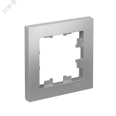 Рамка однопостовая ATLASDESIGN алюминий