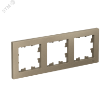 Рамка трехпостовая ATLASDESIGN универсальная шампань