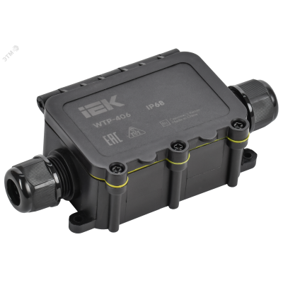 Коробка распределительная герметичная WTP-406 2 ввода IP68 IEK