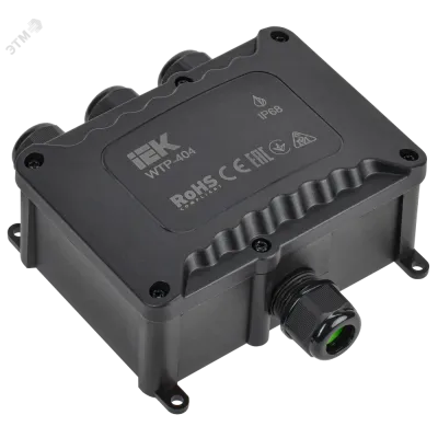 Коробка распред. герметичная WTP-404 4 ввода IP68