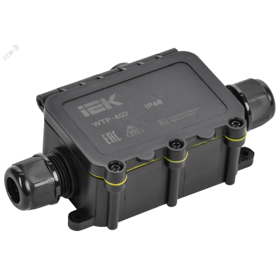 Коробка распределительная герметичная WTP-407 3 ввода IP68 IEK