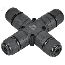 Коннектор кабельный герметичный WTP-108 3 PIN IP68 IEK
