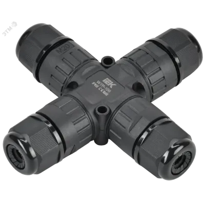 Коннектор кабельный герметичный WTP-108 3 PIN IP68 IEK