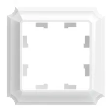 ATLASDESIGN ANTIQUE 1-постовая рамка, БЕЛЫЙ