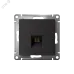 ATLASDESIGN РОЗЕТКА компьютерная RJ45, кат. 6A, механизм, КАРБОН