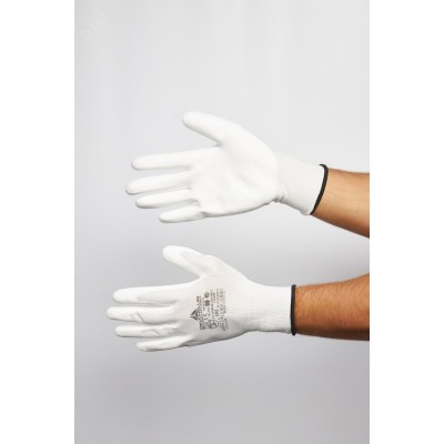 Перчатки антистатические полиэстеровые с полиуретановым покрытием VE702PESD размер 8
