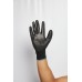 Перчатки полиэстеровые с полиуретановым покрытием VE702PN, цв. черный, р. 8