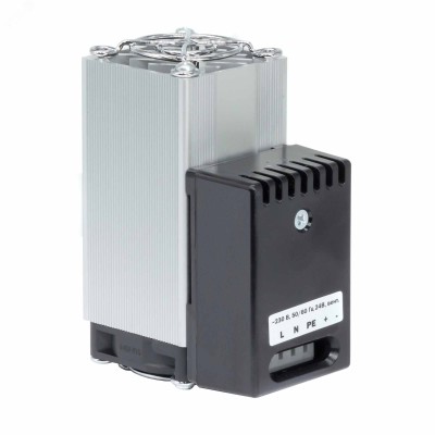 Компактный обогреватель с кабелем и вентилятором, P=75W