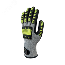 Перчатки трикотажные антипорезные с нитриловым покрытием VV910JA, р.10