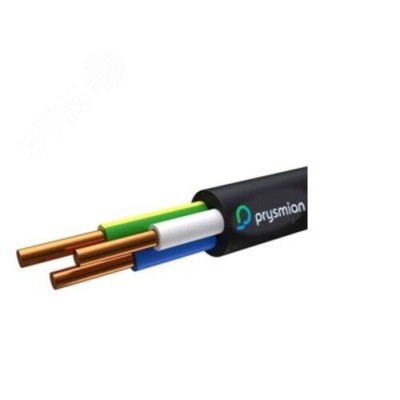 Кабель силовой ВВГ-Пнг(А)-LSLTx  3x4,0 ок (N, PE) 0,66 кВ чёрный