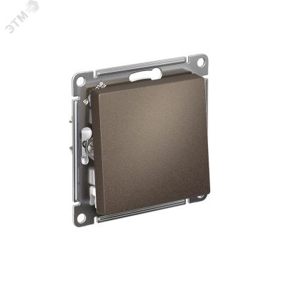 Кнопка нажимная ATLASDESIGN схема 1 10АХ механизм мокко