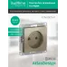Розетка ATLASDESIGN без заземления 16А механизм шампань