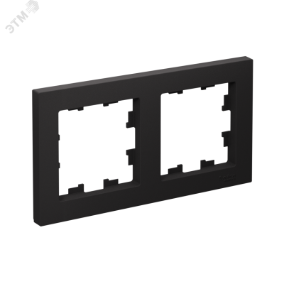 Рамка двухпостовая ATLASDESIGN универсальная карбон