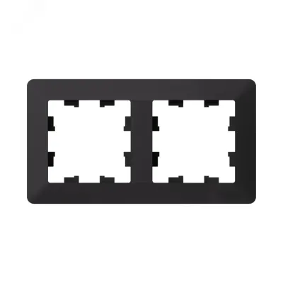 ATLASDESIGN AIR 2-постовая РАМКА, КАРБОН/дымчатый черный