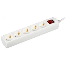 Удлинитель бытовой У05В 5 мест 2P+PE/1.5 м 3х1мм2 10А/250В GENERICA