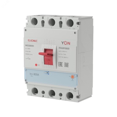 Выключатель автоматический YON MGS800 3P 640-800 A 75 kA