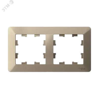 ATLASDESIGN AIR 2-постовая РАМКА, ШАМПАНЬ/дымчатый белый