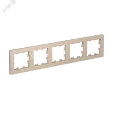 ATLASDESIGN рамка пятипостовая, универсальная, ПЕСОЧНЫЙ