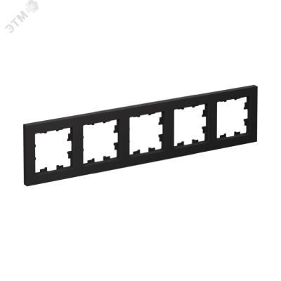 Рамка пятипостовая ATLASDESIGN универсальная карбон