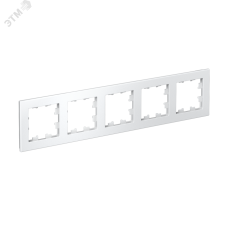 Рамка пятипостовая ATLASDESIGN универсальная белый