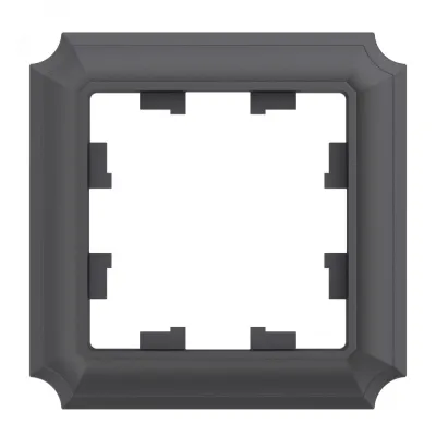 ATLASDESIGN ANTIQUE 1-постовая рамка, БАЗАЛЬТ