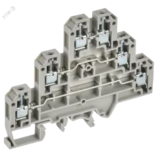 ARMAFIX Клемма винтовая CTS-ML 3 ур. 2,5мм2 серая IEK
