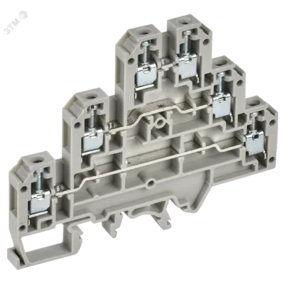 ARMAFIX Клемма винтовая CTS-ML 3 ур. 2,5мм2 серая IEK