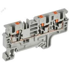 ARMAFIX Клемма пружинная Push-in CP-MC 3 вывода 4мм2 серая IEK
